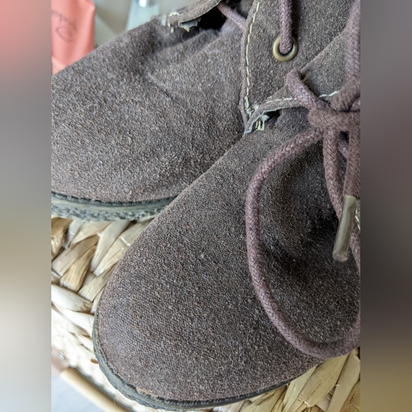 3/$15 Brown Suede Lace up short Boots - Picture 2 of 5